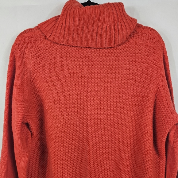 Gap Lambs Wool Blend Turtleneck Sweater Cable Knit sweater - Picture 5 of 10